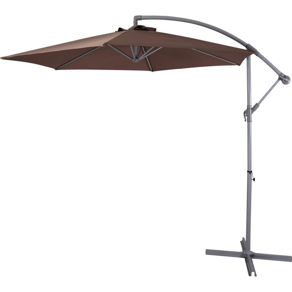 Зонт садовый навесной мокка диаметр 300х255 см - интернет магазин