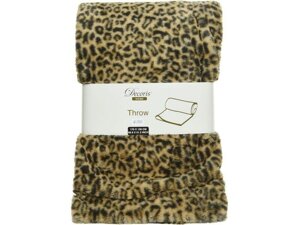 Плед новогодний коричневый 130x170 см